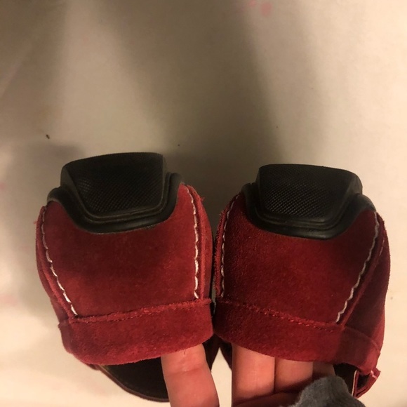 ALFANI mens MARCUS Red SUEDE DRIVERS LOAFER Size 8.5